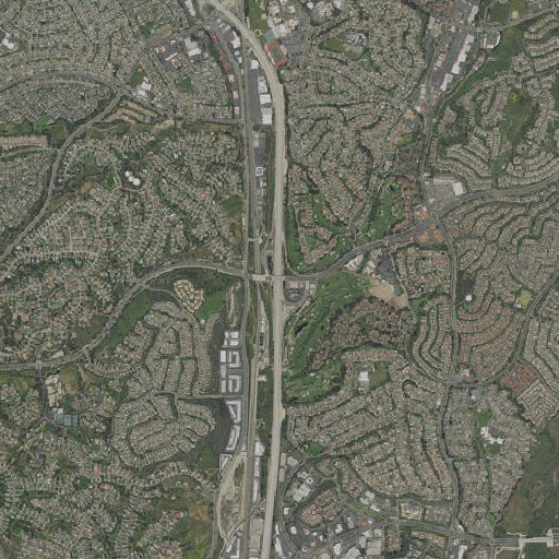 Aerial imagery of Exit 88, CA