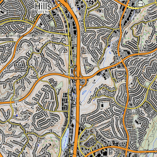 OpenTopoMap map of Exit 88, CA
