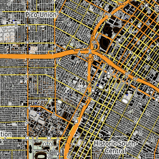 OpenTopoMap map of Building Three, CA