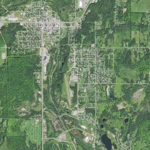 Aerial imagery of Ace High School, MI