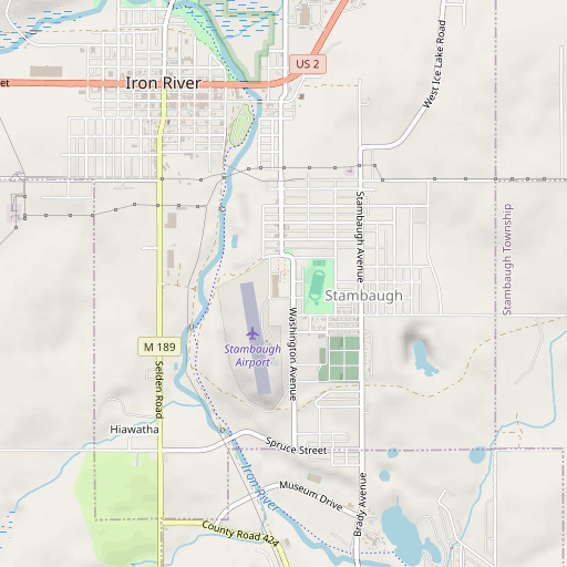 OpenStreetMap map of Ace High School, MI
