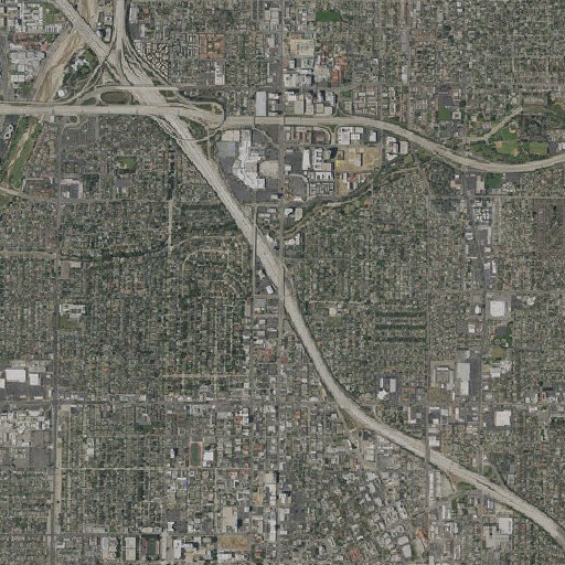 Aerial imagery of Exit 105B, CA
