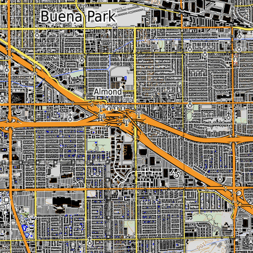 OpenTopoMap map of Exit 114A, CA