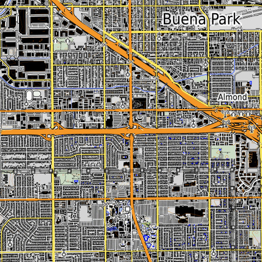 OpenTopoMap map of Exit 23B, CA