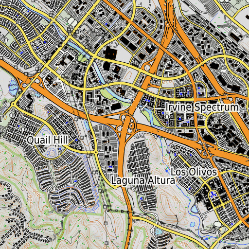 OpenTopoMap map of Exit 2, CA