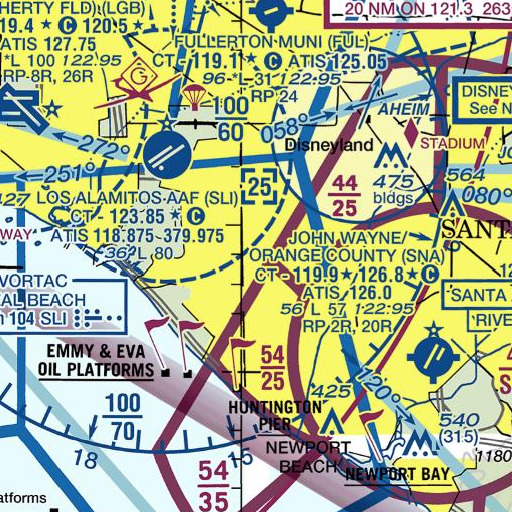 FAA VFR chart of Exit 16, CA
