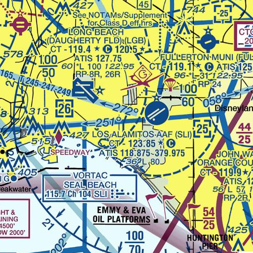 FAA VFR chart of Exit 2, CA