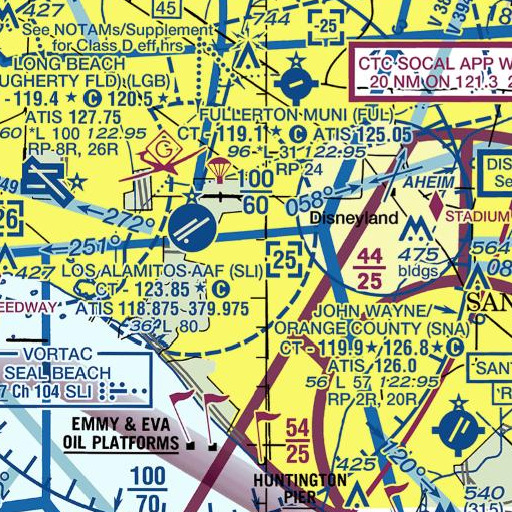 FAA VFR chart of Exit 7, CA