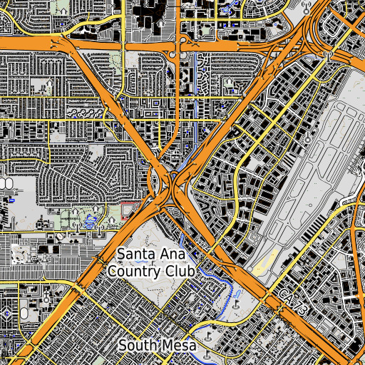 OpenTopoMap map of Exit 5B, CA