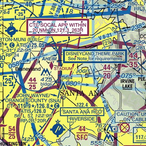 FAA VFR chart of Exit 14, CA