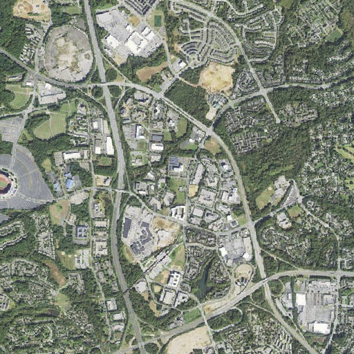 Aerial imagery of Foundation Intermediate School, MD