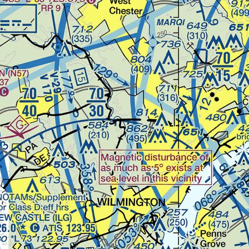 FAA VFR chart of Beaver Creek, DE