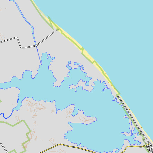 OpenTopoMap map of Bennett Pond, DE