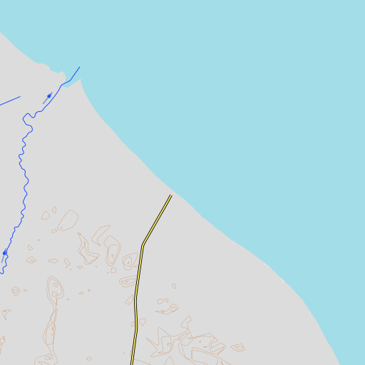 OpenTopoMap map of Bennetts Pier, DE