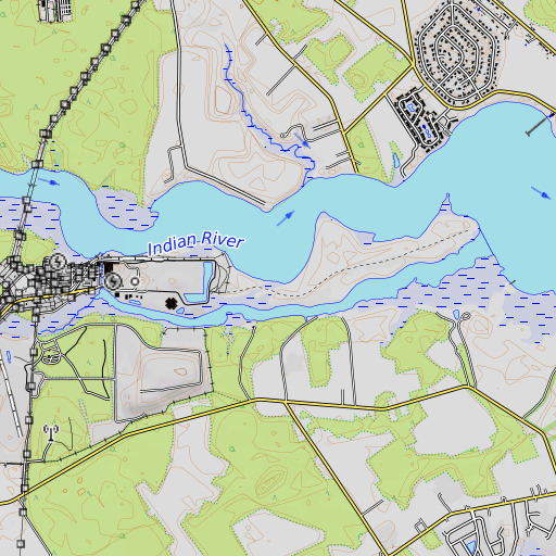 OpenTopoMap map of Big Cove, DE