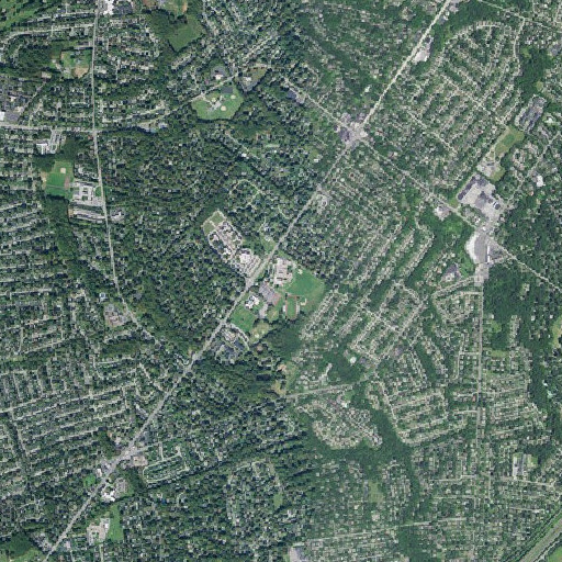 Aerial imagery of Brandywine High School, DE