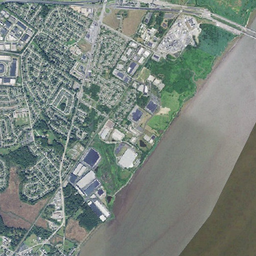 Aerial imagery of Buttonwood School, DE