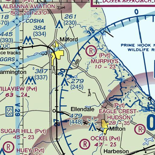 FAA VFR chart of Church Branch, DE
