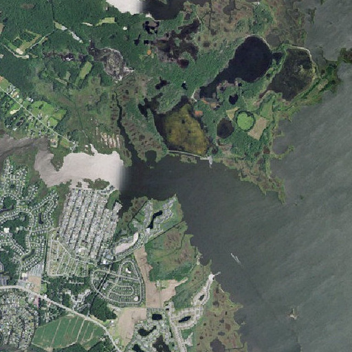 Aerial imagery of Dirickson Creek, DE