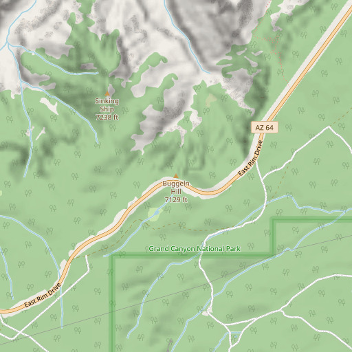 OpenStreetMap map of Buggeln Hill, AZ