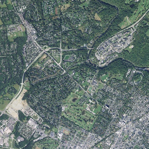 Aerial imagery of DuPont School, DE