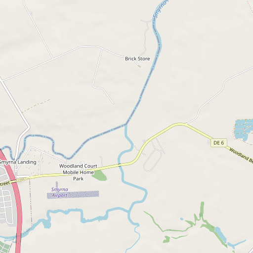 OpenStreetMap map of Duck Creek, DE