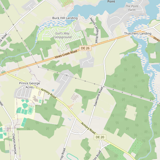 OpenStreetMap map of Dumpling Neck, DE