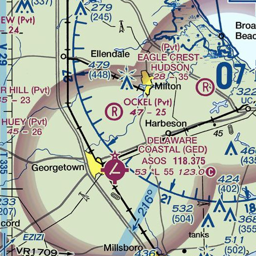 FAA VFR chart of Dutton Ditch, DE