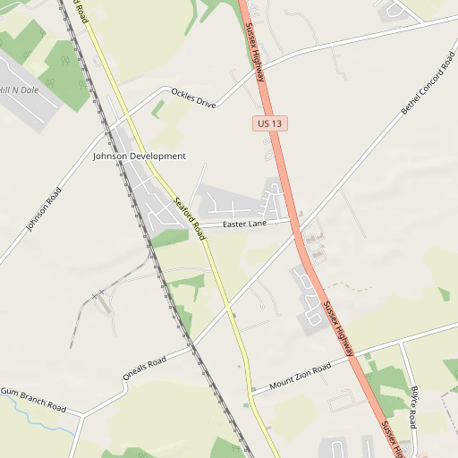 OpenStreetMap map of Easter Hill, DE