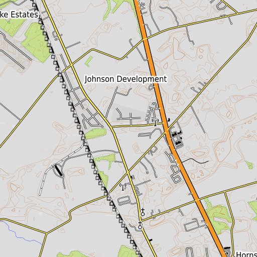 OpenTopoMap map of Easter Hill, DE