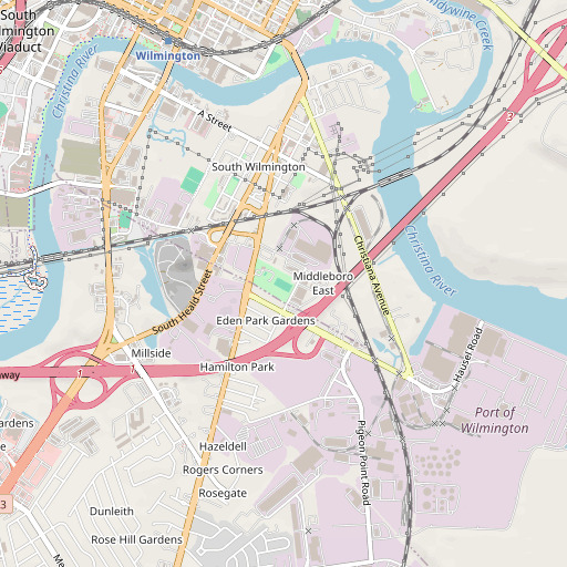 OpenStreetMap map of Eden Park, DE