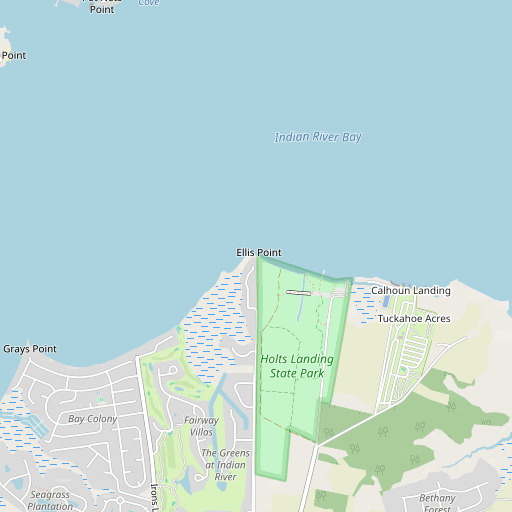 OpenStreetMap map of Ellis Point, DE