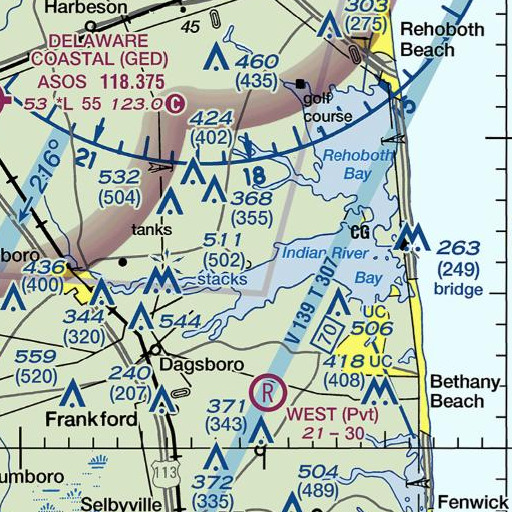 FAA VFR chart of Emily Gut, DE