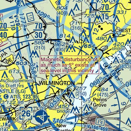 FAA VFR chart of Fairfax, DE