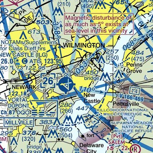FAA VFR chart of Farnhurst School, DE