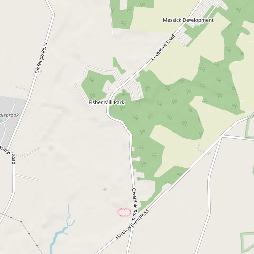 OpenStreetMap map of Fishers Mill Bridge, DE