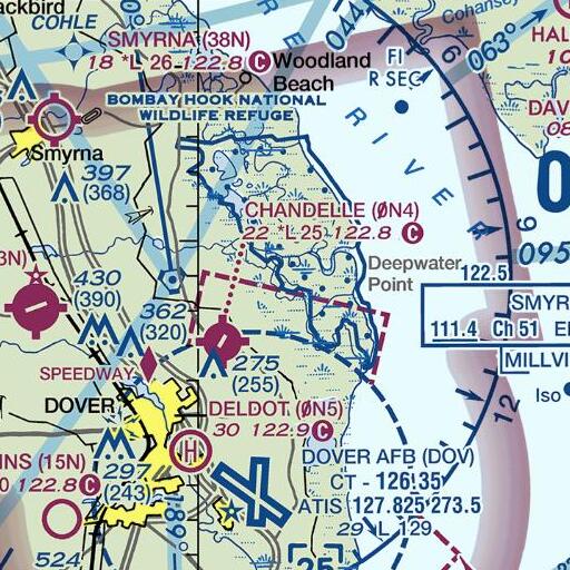 FAA VFR chart of Flat Gut, DE