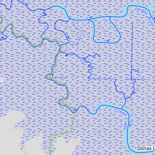 OpenTopoMap map of Flat Gut, DE