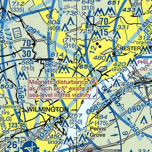 FAA VFR chart of Forwood Junior High School, DE