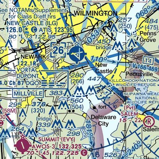FAA VFR chart of Gambles Gut, DE