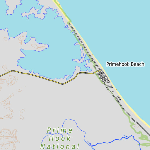 OpenTopoMap map of Hay Hummock, DE