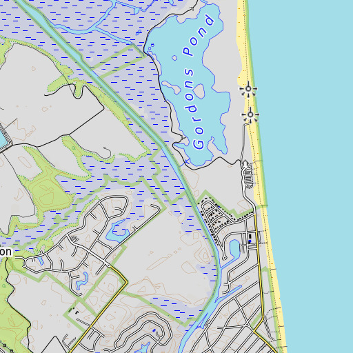 OpenTopoMap map of Holland Glade, DE