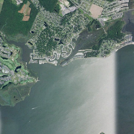 Aerial imagery of Pot Nets Point, DE