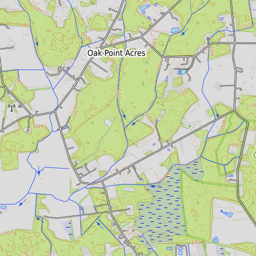 OpenTopoMap map of Ross Prong, DE