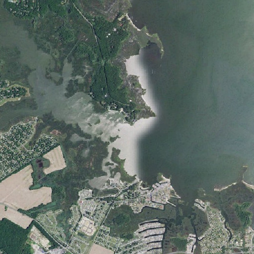 Aerial imagery of The Narrows, DE