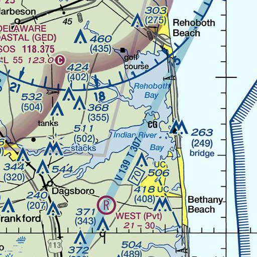 FAA VFR chart of White House Point, DE
