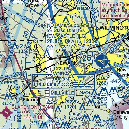 FAA VFR chart of Jennie E Smith Elementary School, DE