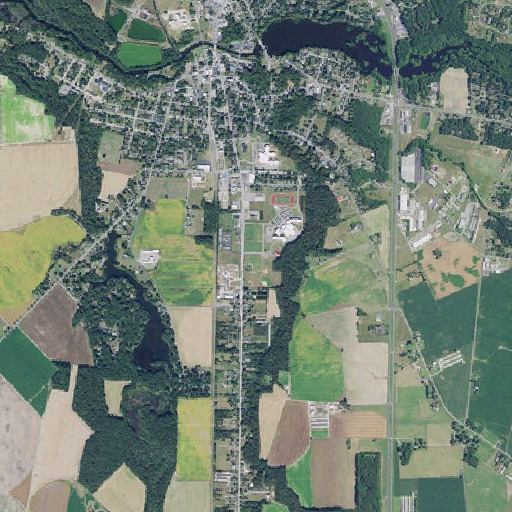 Aerial imagery of Laurel Senior High School, DE