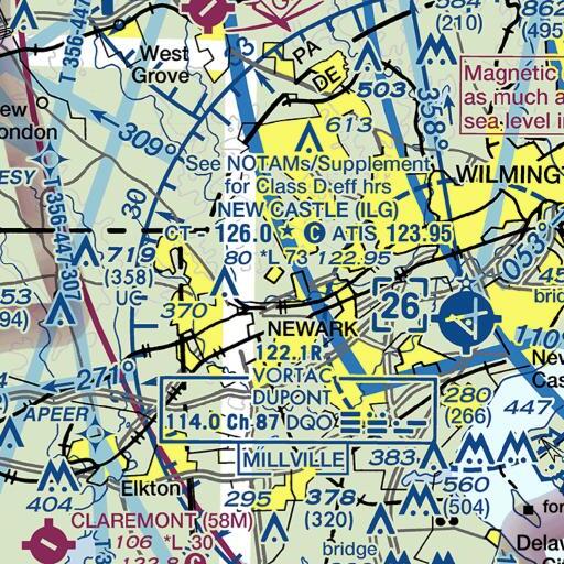 FAA VFR chart of Holy Angels School, DE