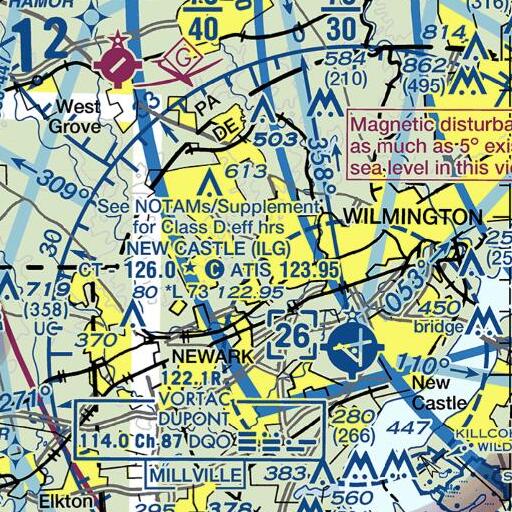 FAA VFR chart of Carousel Knoll, DE